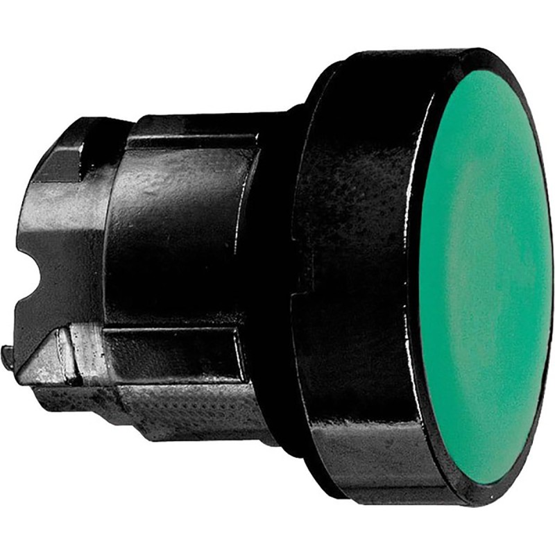 1 pcs - Schneider Electric Harmony XB4 Series Green Momentary Push Button Head, 22mm Cutout, IP66, IP67, IP69K