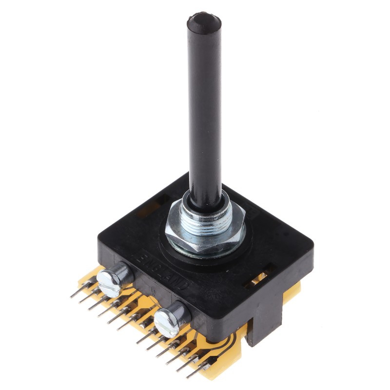 1 pcs - Lorlin, 3 Position 3PST Rotary Switch, 500 mA @ 250 V, Through Hole