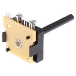 1 pcs - Lorlin, 3 Position 3PST Rotary Switch, 500 mA @ 250 V, Through Hole