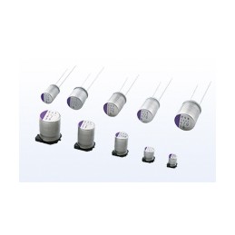 400 pcs - Panasonic 47μF Surface Mount Polymer Capacitor, 35V dc