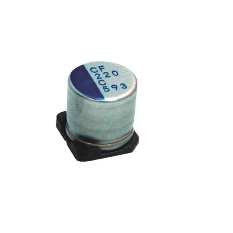 400 pcs - Nichicon 180μF Surface Mount Polymer Capacitor, 50V