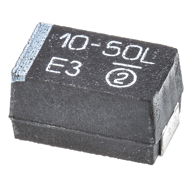 400 pcs - Vishay 10μF MnO2 Tantalum Capacitor 50V dc, TR3 Series