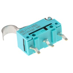 1 pcs - Panasonic Simulated Roller Lever Micro Switch, PCB Terminal, 2 A @ 30 V dc, SP-CO, IP50