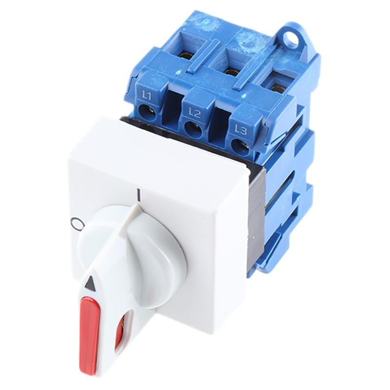 1 pcs - Kraus & Naimer 3P Pole Isolator Switch - 25A Maximum Current, 7.5kW Power Rating