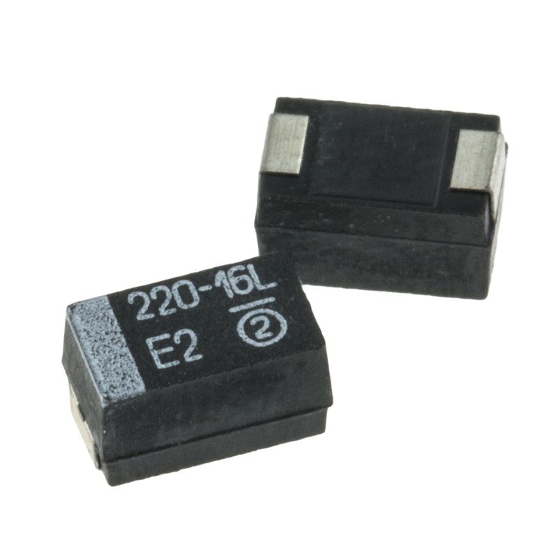 400 pcs - Vishay 220μF MnO2 Tantalum Capacitor 16V dc, TR3 Series