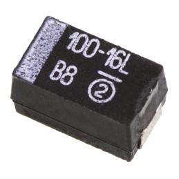 400 pcs - Vishay 100μF MnO2 Tantalum Capacitor 16V dc, 593D Series