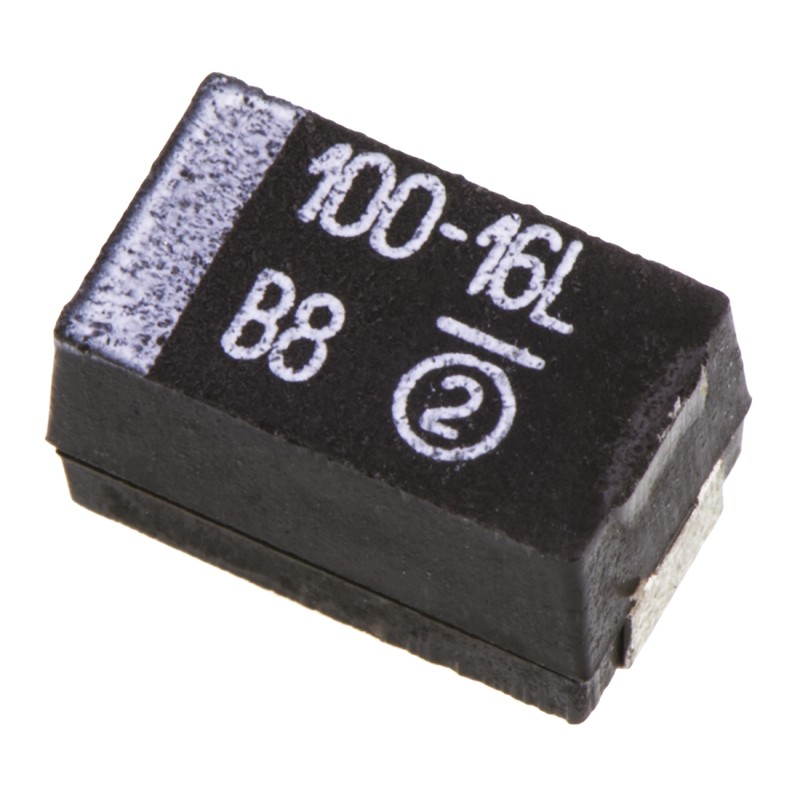 400 pcs - Vishay 100μF MnO2 Tantalum Capacitor 16V dc, 593D Series