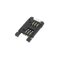 10 pcs : 009162006301150 - Memory Card Connectors 6P SMT W/LOCK HINGED SIM GUIDE