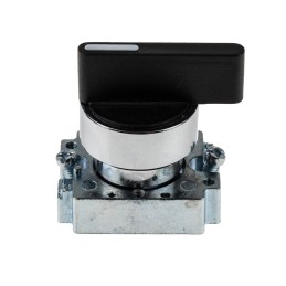 1 pcs - RS PRO 2 Position Selector Switch Head, 22mm Cutout, Black Handle