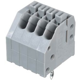 10 pcs - Wago 250 Series PCB Terminal Strip, 4-Pole, Female, 4-Way, PCB Mount, 2 (CSA) A, 4 (IEC/EN 60664-1) A, 5 (UL) A