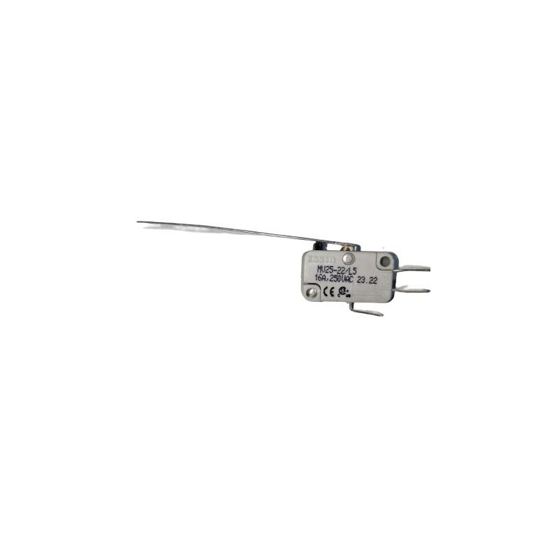 1 pcs - RS PRO Long Straight Lever Microswitch, Quick Connect Terminal, 16A @ 250V ac, SPDT, IP40