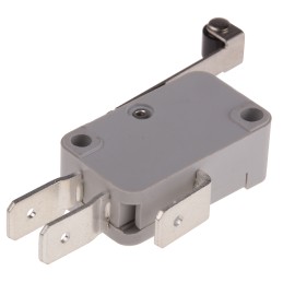 1 pcs - RS PRO Long Roller Lever Micro Switch, Quick Connect Terminal, 16 A @ 250 V ac, SP-CO