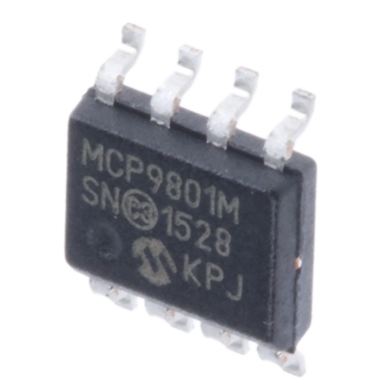 5 pcs - Microchip Temperature Converter, Digital Output, Surface Mount, Serial-I2C, SMBus, ±0.5°C, 8 Pins