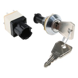 1 pcs - IP67 Key Switch, DPST, 4 A @ 250 V ac 2-Way