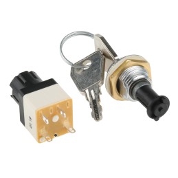 1 pcs - IP67 Key Switch, DPST, 4 A @ 250 V ac 2-Way