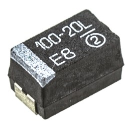 400 pcs - Vishay 100μF MnO2 Tantalum Capacitor 20V dc, 593D Series
