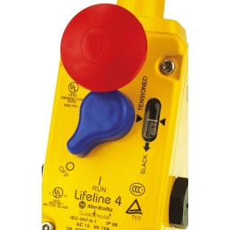 1 pcs - Allen Bradley Guardmaster 440E Cable Switch, 75m, 3NC/1NO, Straight