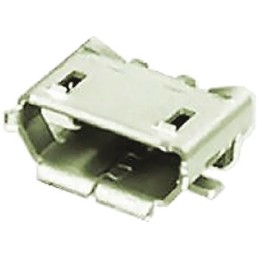 10 pcs - TE Connectivity Right Angle, SMT, Socket Type B 2.0 USB Connector