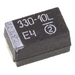 400 pcs - Vishay 330μF MnO2 Tantalum Capacitor 10V dc, 593D Series