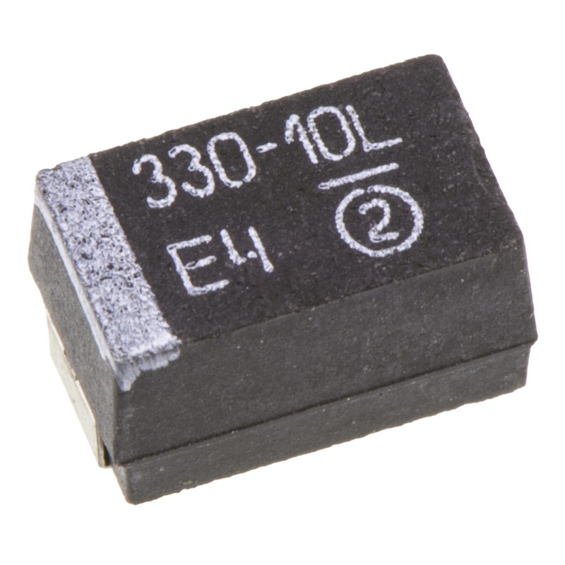 400 pcs - Vishay 330μF MnO2 Tantalum Capacitor 10V dc, 593D Series