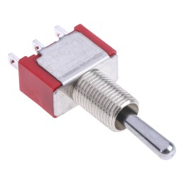 1 pcs - RS PRO Toggle Switch, Panel Mount, (On)-Off-(On), SPDT, Solder Terminal