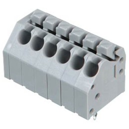 10 pcs - Wago 250 Series PCB Terminal Strip, 6-Pole, Female, 6-Way, PCB Mount, 10 (CSA) A, 5 (UL) A, 8 (IEC/EN 60664-1) A