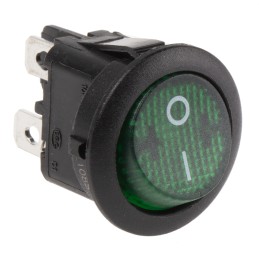 1 pcs - APEM Illuminated DPST, On-Off Rocker Switch Panel Mount