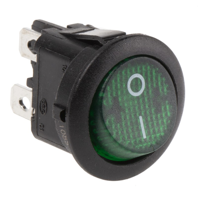 1 pcs - APEM Illuminated DPST, On-Off Rocker Switch Panel Mount