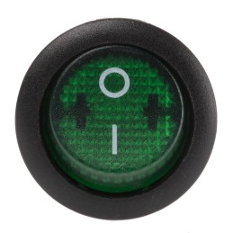 1 pcs - APEM Illuminated DPST, On-Off Rocker Switch Panel Mount