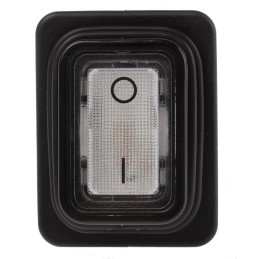 1 pcs - Marquardt Illuminated DPST, On-None-Off Rocker Switch Panel Mount