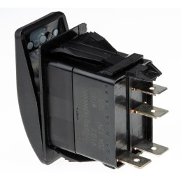 1 pcs - Carling Technologies Illuminated SPST, On-None-Off Rocker Switch Panel Mount