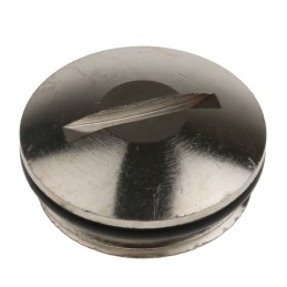 1 Pack of 10 - Lapp Blanking Plug, M20, Nickel Plated Brass, 22mm Diameter, Threaded