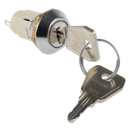 1 pcs - Key Switch, SPDT, 1 A @ 24V ac dc / 115V ac 2-Way Random-Key