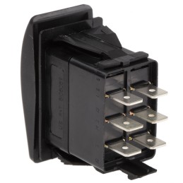 1 pcs - Carling Technologies DPDT, (On)-Off-(On) Rocker Switch Panel Mount