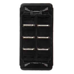 1 pcs - Carling Technologies DPDT, (On)-Off-(On) Rocker Switch Panel Mount