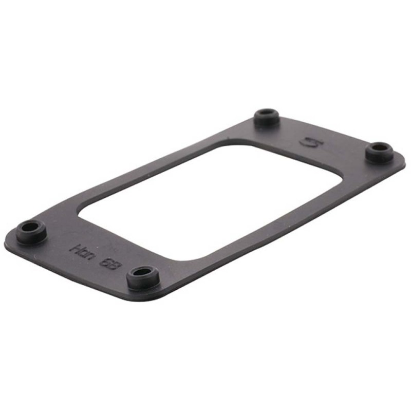 10 pcs - HARTING Flange Gasket, Han B Series , For Use With Heavy Duty Power Connectors