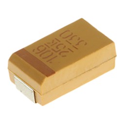 500 pcs - KEMET 10μF MnO2 Tantalum Capacitor 25V dc, T491 Series