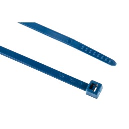 1 Bag of 100 - HellermannTyton Cable Tie, 150mm x 3.5 mm, Blue Polyamide 6.6 (PA66), Pk-100