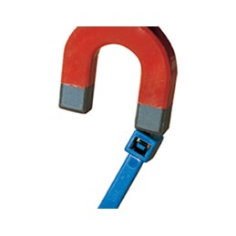 1 Bag of 100 - HellermannTyton Cable Tie, 150mm x 3.5 mm, Blue Polyamide 6.6 (PA66), Pk-100