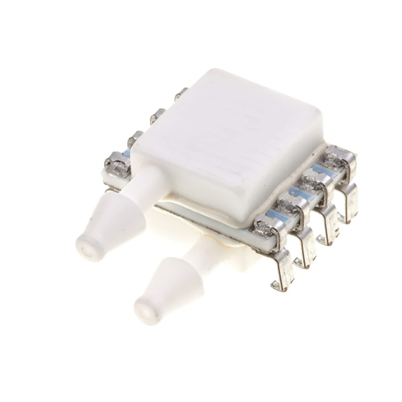 5 pcs - TE Connectivity Pressure Transducer, 2in/H2O Operating Max, PCB Mount, 8-Pin, 300psi Overload Max, Dual Sideport