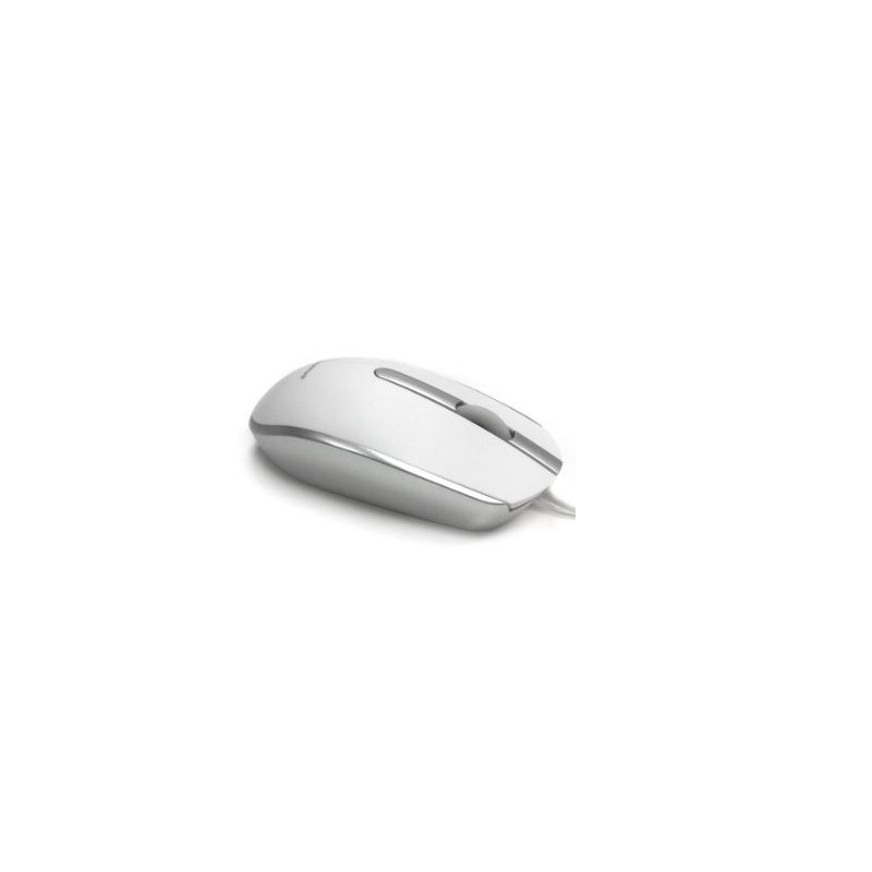 1 pcs - Ceratech M100 MAC 3 Button Wired Optical Mouse White