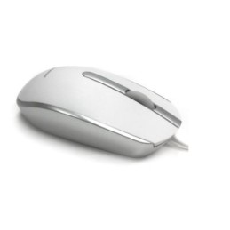 1 pcs - Ceratech M100 MAC 3 Button Wired Optical Mouse White