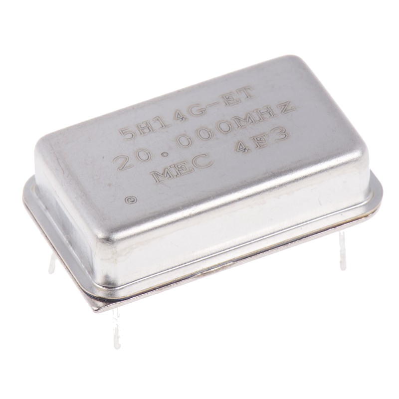 1 pcs - MERCURY, 20MHz Clock Oscillator, ±50ppm HCMOS, TTL, 14-Pin PDIP 5H14ET-20.000