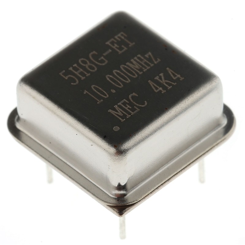 1 pcs - MERCURY, 10MHz Clock Oscillator, ±50ppm HCMOS, TTL, 8-Pin PDIP 5H8ET-10.000