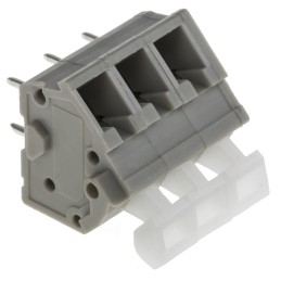10 pcs - RS PRO PCB Terminal Block, 3-Contact, 5mm Pitch, Through Hole Mount, 1-Row, Screw Termination