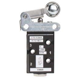 1 pcs - Norgren Roller 3/2 Pneumatic Manual Control Valve S/666 Series, G 1/8, 1/8in