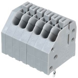 10 pcs - Wago 250 Series PCB Terminal Strip, 6-Pole, Female, 6-Way, PCB Mount, 2 (CSA) A, 4 (IEC/EN 60664-1) A, 5 (UL) A