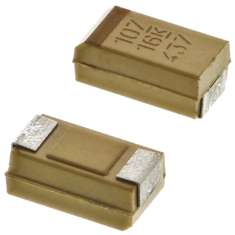 500 pcs - KEMET 100μF MnO2 Tantalum Capacitor 16V dc, T491 Series