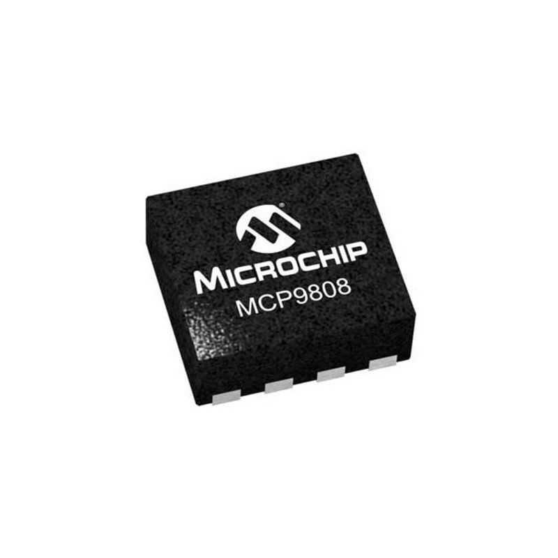 5 pcs - Microchip MCP9808T Series Digital Temperature Sensor, Current, Voltage Output, Surface Mount, I2C, SMBus, ±0.25°C, 8