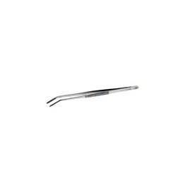 1 pcs : 18492 - Pliers & Tweezers Aven Blunt Tweezers Bent End Serrated 10 Inches